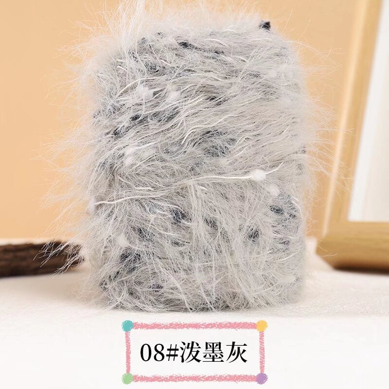 YARN60015 Premium Faux Mink Fur Yarn for Crochet & Knitting – Ultra Soft Plush Yarn for Winter Wear DIY