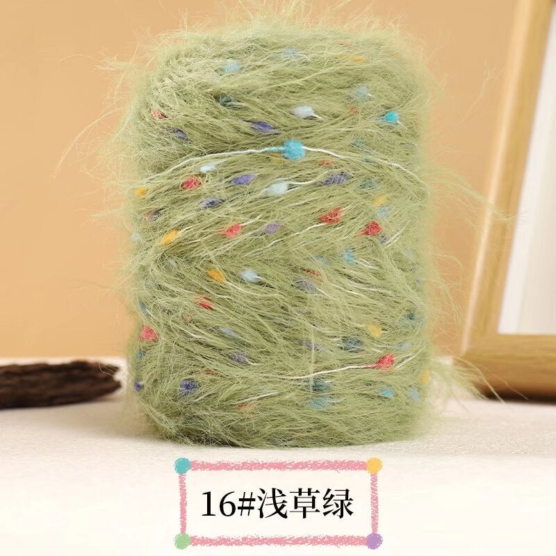 YARN60015 Premium Faux Mink Fur Yarn for Crochet & Knitting – Ultra Soft Plush Yarn for Winter Wear DIY