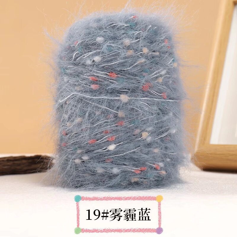 YARN60015 Premium Faux Mink Fur Yarn for Crochet & Knitting – Ultra Soft Plush Yarn for Winter Wear DIY