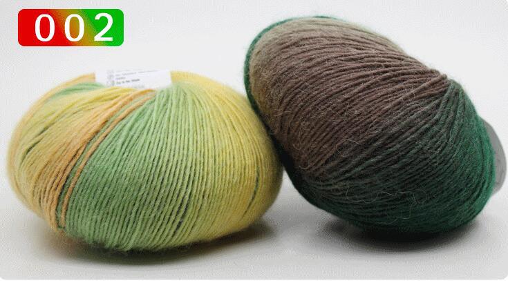 YARN60016 Rainbow Gradient Wool Yarn – Long Color Change Yarn for Crochet & Knitting