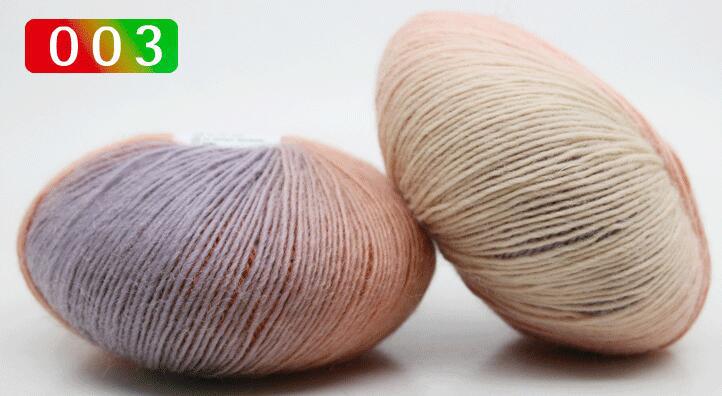 YARN60016 Rainbow Gradient Wool Yarn – Long Color Change Yarn for Crochet & Knitting
