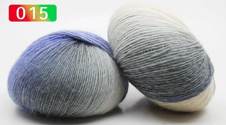 YARN60016 Rainbow Gradient Wool Yarn – Long Color Change Yarn for Crochet & Knitting