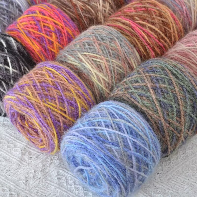 YARN60020 Premium Chunky Plush Yarn for Crochet & Knitting – Ultra Soft Variegated Yarn for Winter Wear DIY