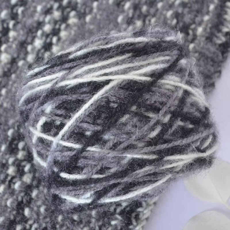 YARN60020 Premium Chunky Plush Yarn for Crochet & Knitting – Ultra Soft Variegated Yarn for Winter Wear DIY