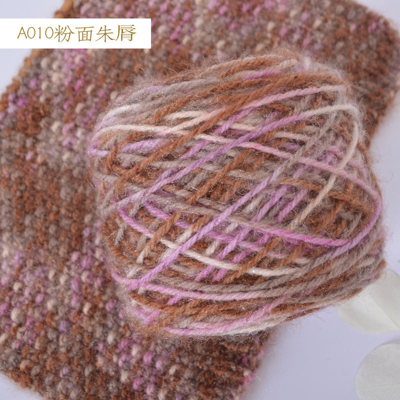 YARN60020 Premium Chunky Plush Yarn for Crochet & Knitting – Ultra Soft Variegated Yarn for Winter Wear DIY