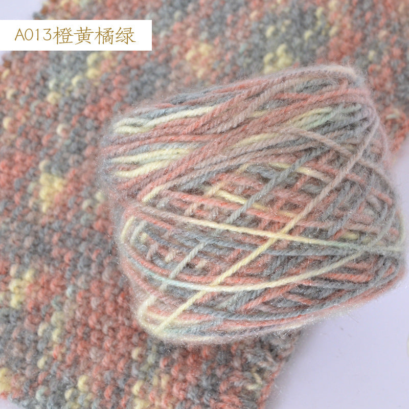 YARN60020 Premium Chunky Plush Yarn for Crochet & Knitting – Ultra Soft Variegated Yarn for Winter Wear DIY