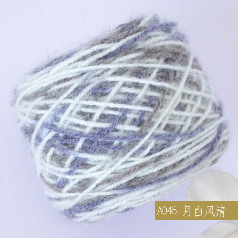 YARN60020 Premium Chunky Plush Yarn for Crochet & Knitting – Ultra Soft Variegated Yarn for Winter Wear DIY
