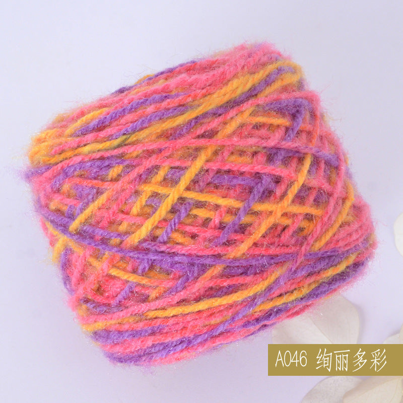 YARN60020 Premium Chunky Plush Yarn for Crochet & Knitting – Ultra Soft Variegated Yarn for Winter Wear DIY