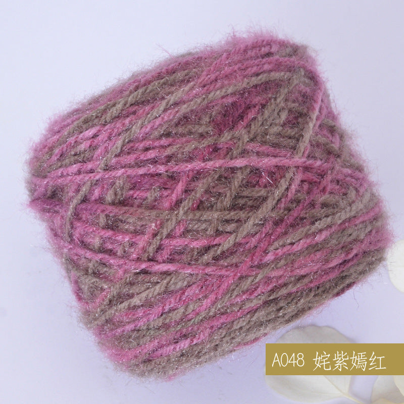 YARN60020 Premium Chunky Plush Yarn for Crochet & Knitting – Ultra Soft Variegated Yarn for Winter Wear DIY
