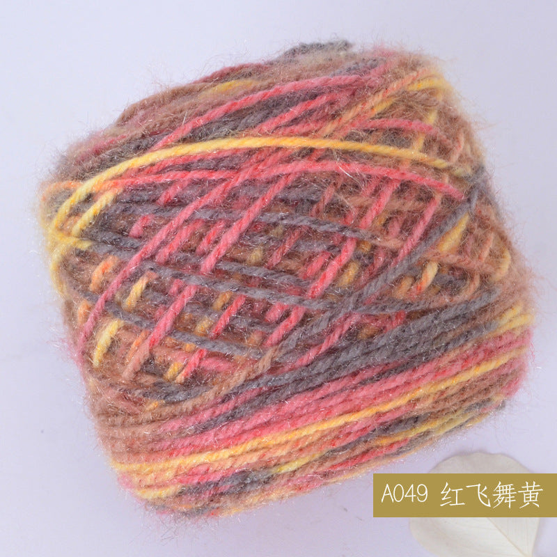 YARN60020 Premium Chunky Plush Yarn for Crochet & Knitting – Ultra Soft Variegated Yarn for Winter Wear DIY
