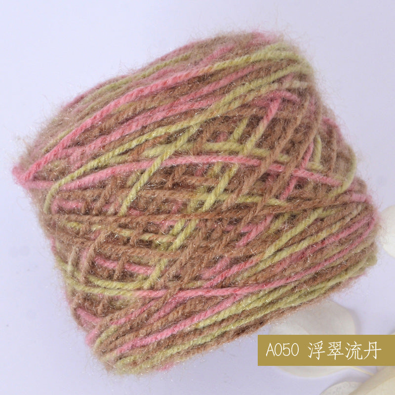 YARN60020 Premium Chunky Plush Yarn for Crochet & Knitting – Ultra Soft Variegated Yarn for Winter Wear DIY
