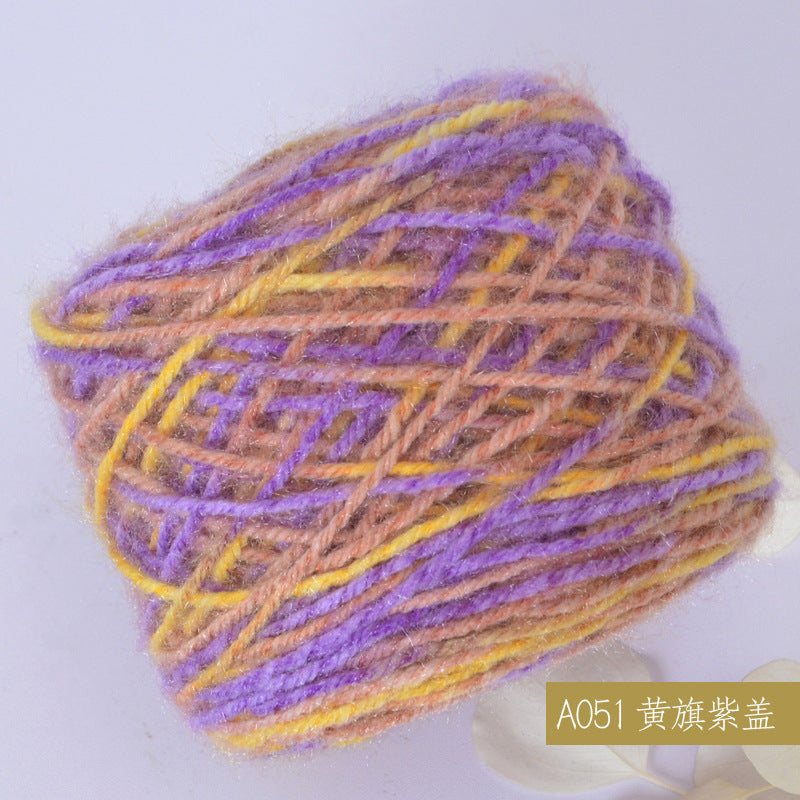YARN60020 Premium Chunky Plush Yarn for Crochet & Knitting – Ultra Soft Variegated Yarn for Winter Wear DIY