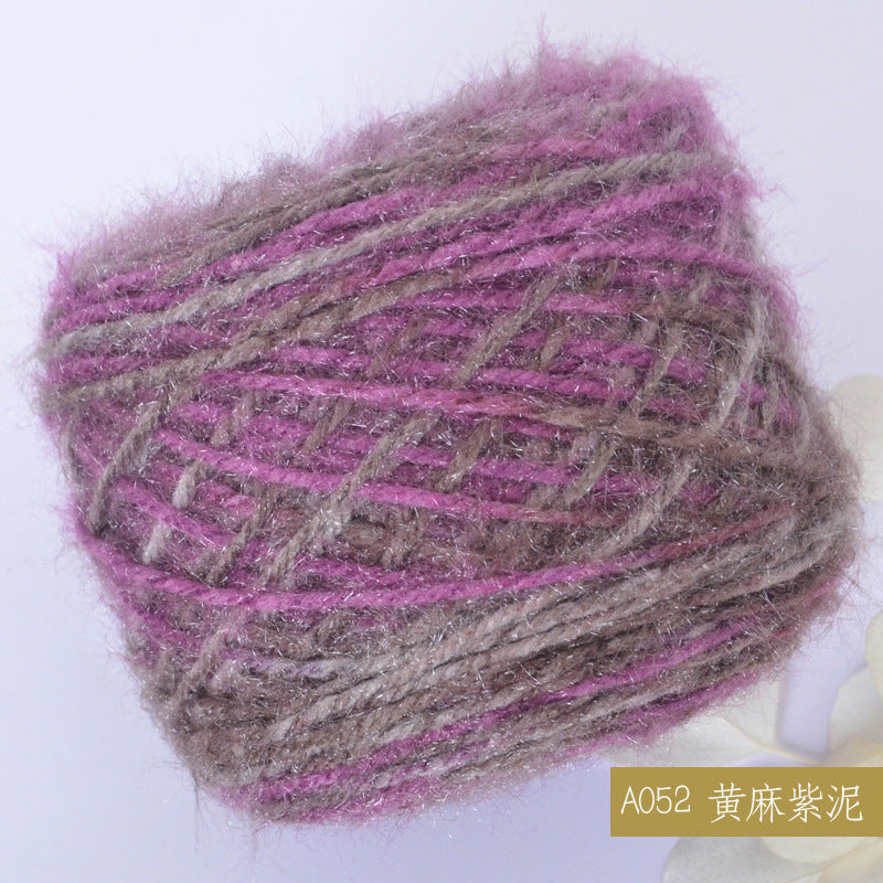 YARN60020 Premium Chunky Plush Yarn for Crochet & Knitting – Ultra Soft Variegated Yarn for Winter Wear DIY