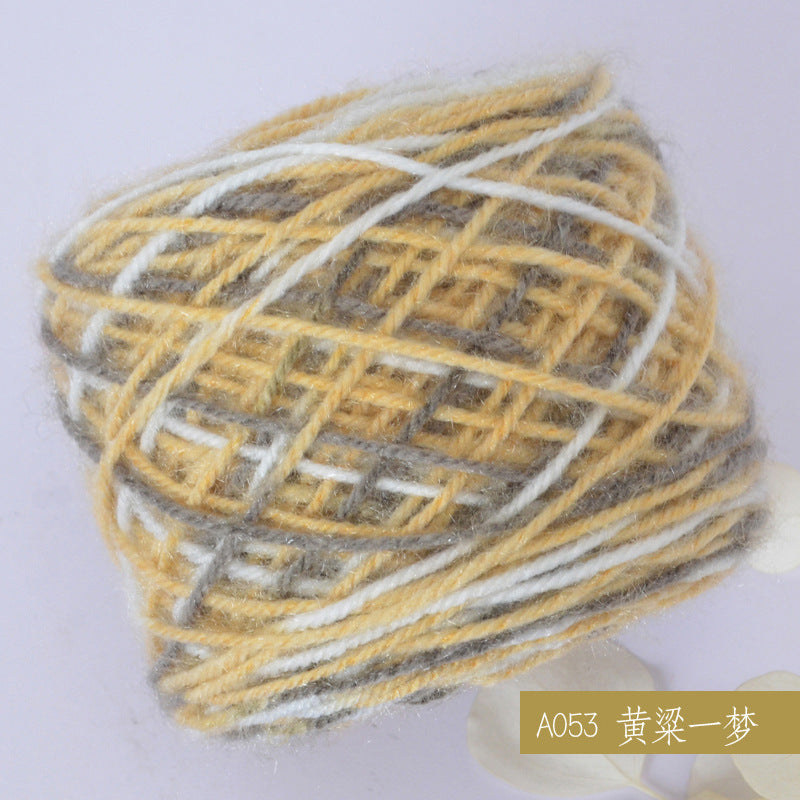 YARN60020 Premium Chunky Plush Yarn for Crochet & Knitting – Ultra Soft Variegated Yarn for Winter Wear DIY