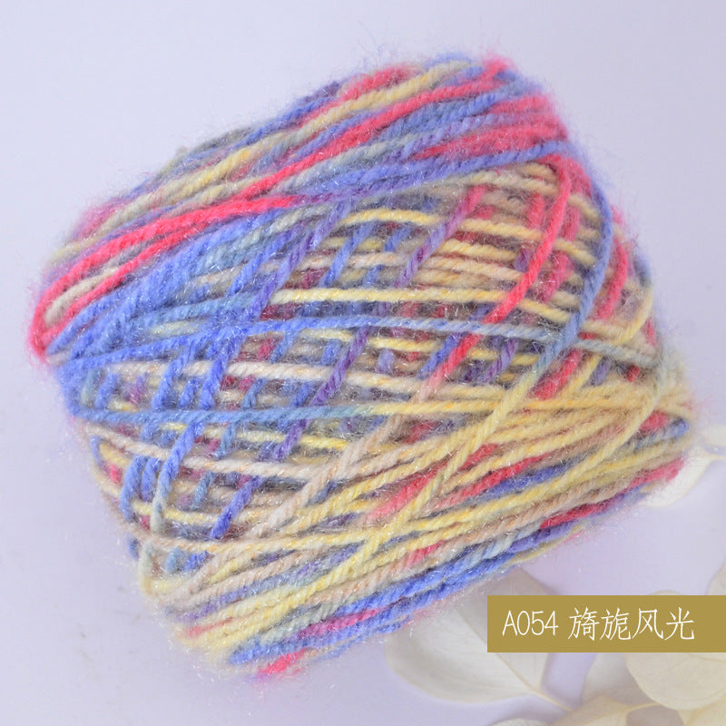 YARN60020 Premium Chunky Plush Yarn for Crochet & Knitting – Ultra Soft Variegated Yarn for Winter Wear DIY