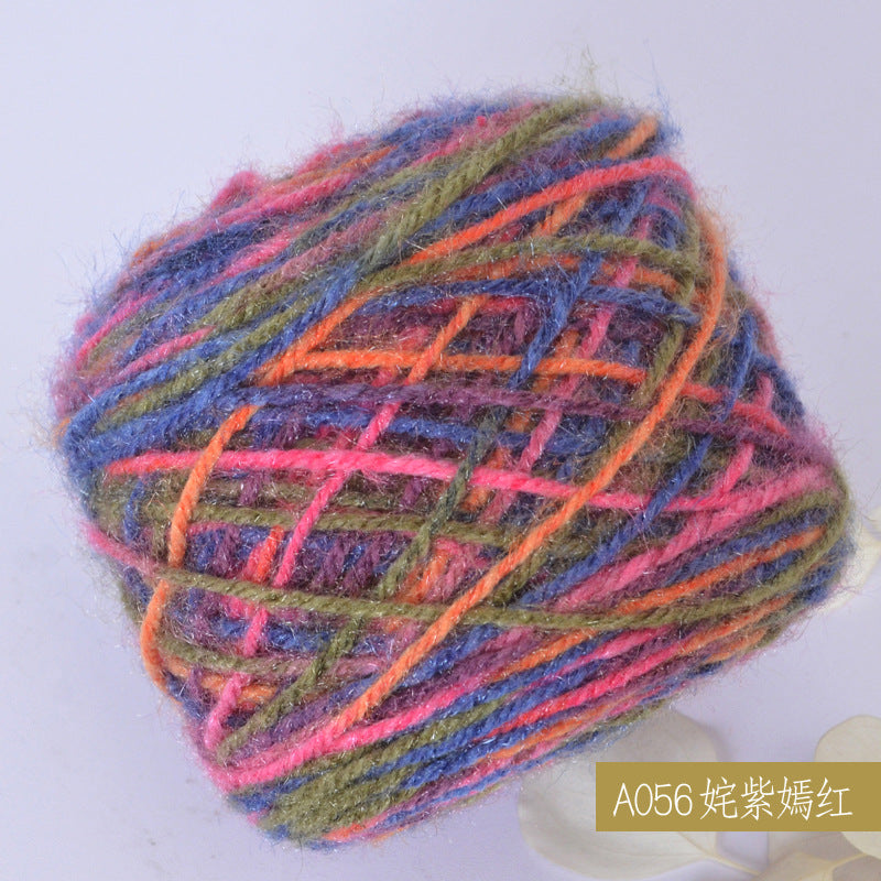 YARN60020 Premium Chunky Plush Yarn for Crochet & Knitting – Ultra Soft Variegated Yarn for Winter Wear DIY