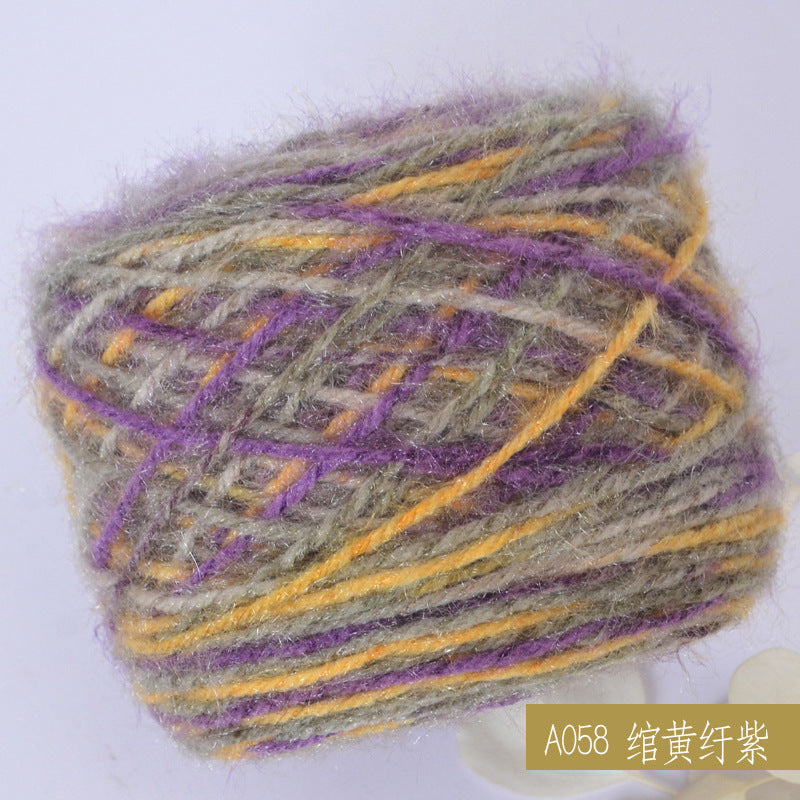 YARN60020 Premium Chunky Plush Yarn for Crochet & Knitting – Ultra Soft Variegated Yarn for Winter Wear DIY