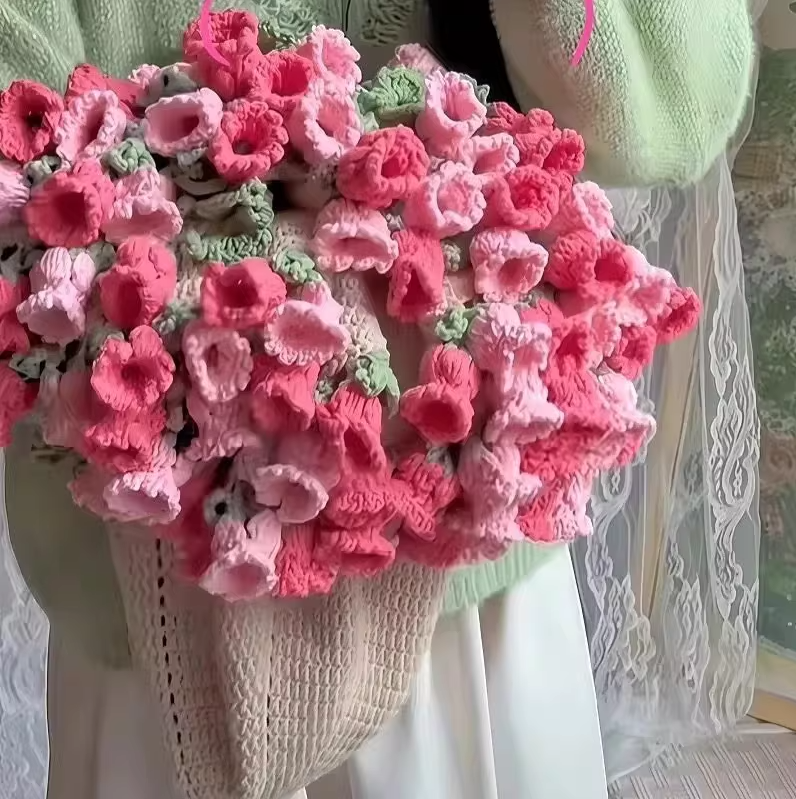 KN2603003 Magic Bloom Crochet Blanket DIY Crochet Kit with Video Tutorial