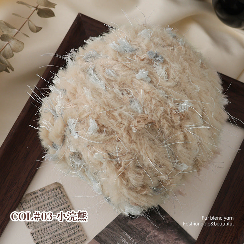 YARN60005 Fluffy Mohair-Style Yarn | Soft Pastel Yarn for Crochet Bags, Hats & Sweaters