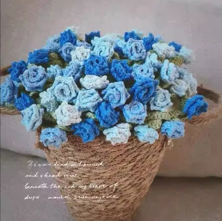 KN2603003 Magic Bloom Crochet Blanket DIY Crochet Kit with Video Tutorial
