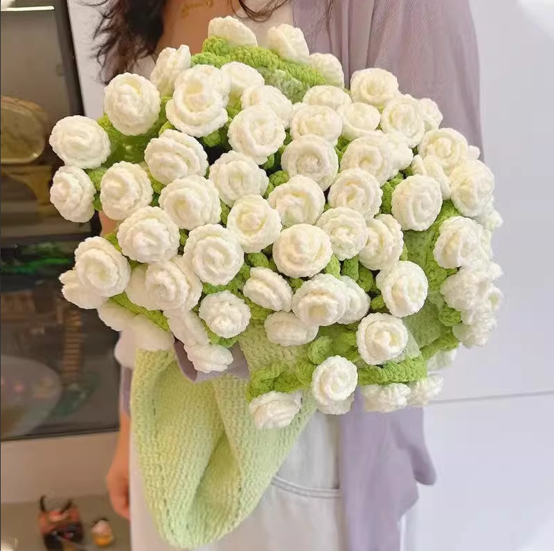 KN2603003 Magic Bloom Crochet Blanket DIY Crochet Kit with Video Tutorial