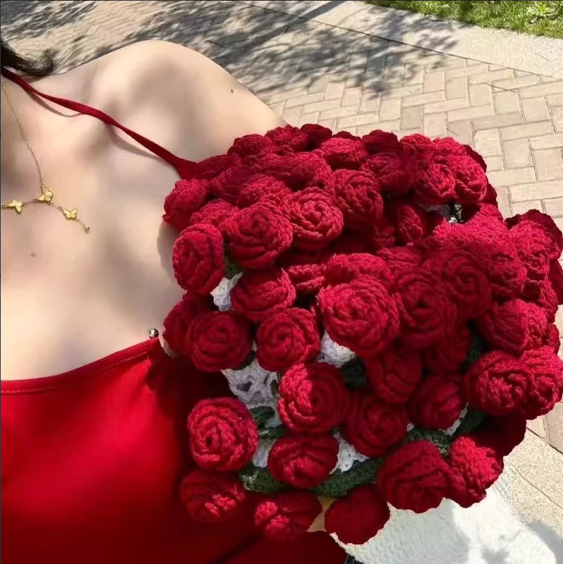 KN2603003 Magic Bloom Crochet Blanket DIY Crochet Kit with Video Tutorial