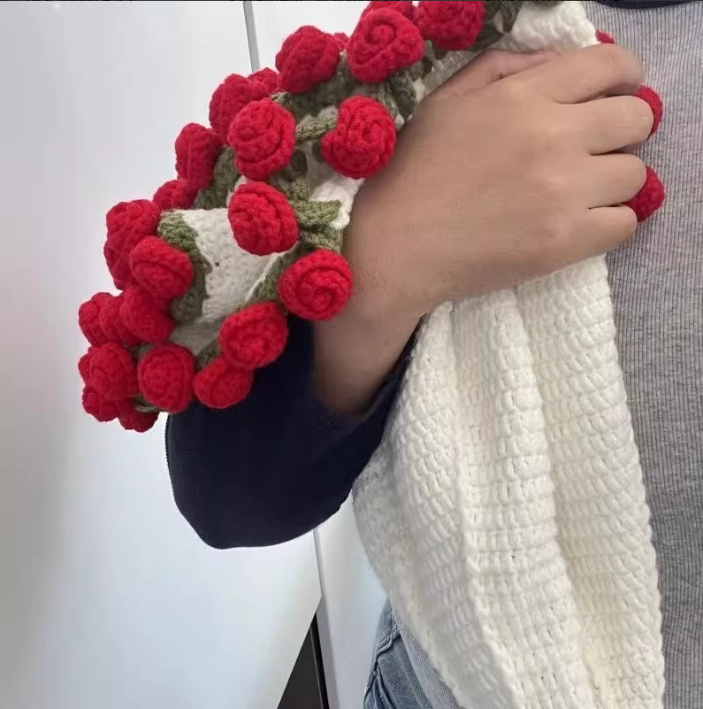 KN2603003 Magic Bloom Crochet Blanket DIY Crochet Kit with Video Tutorial