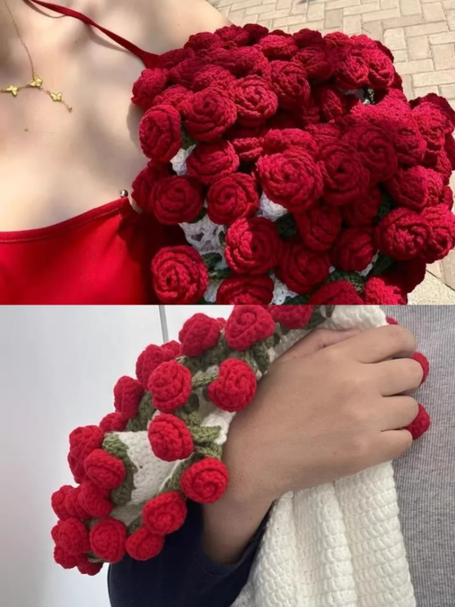 KN2603003 Magic Bloom Crochet Blanket DIY Crochet Kit with Video Tutorial