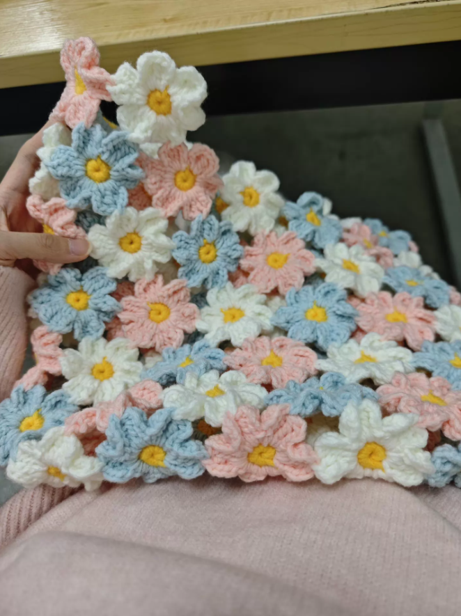 KN2603004 Spring Garden Flower Crochet Bag