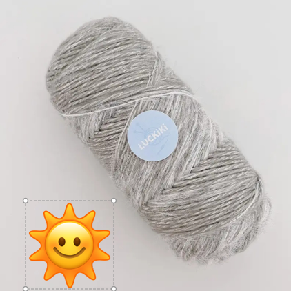 KN2603028 Lovely Heart Hobo Bag DIY Crochet Bag Kit with Step-by-Step Video Tutorial